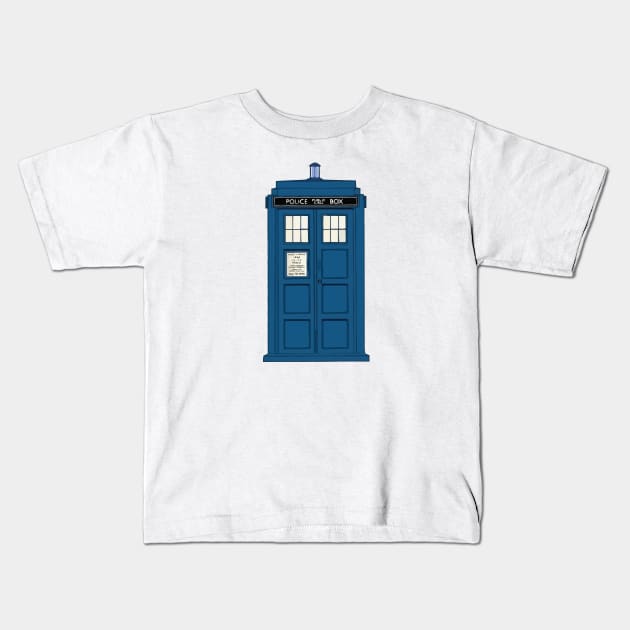 Tardis Kids T-Shirt by ericb